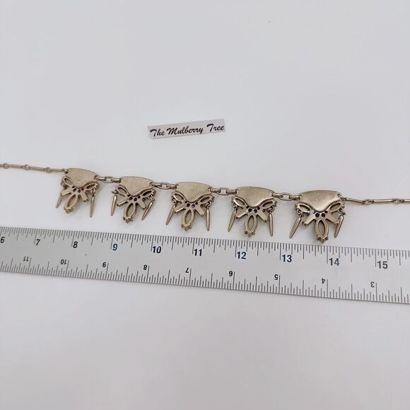 J.Crew Statement Rhinestone Necklace NWT GR7135 Blue Clear Gold Base - Picture 12 of 12